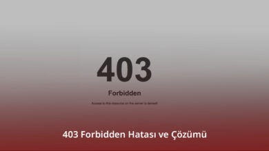 403 Forbidden Hatası ve Çözümü